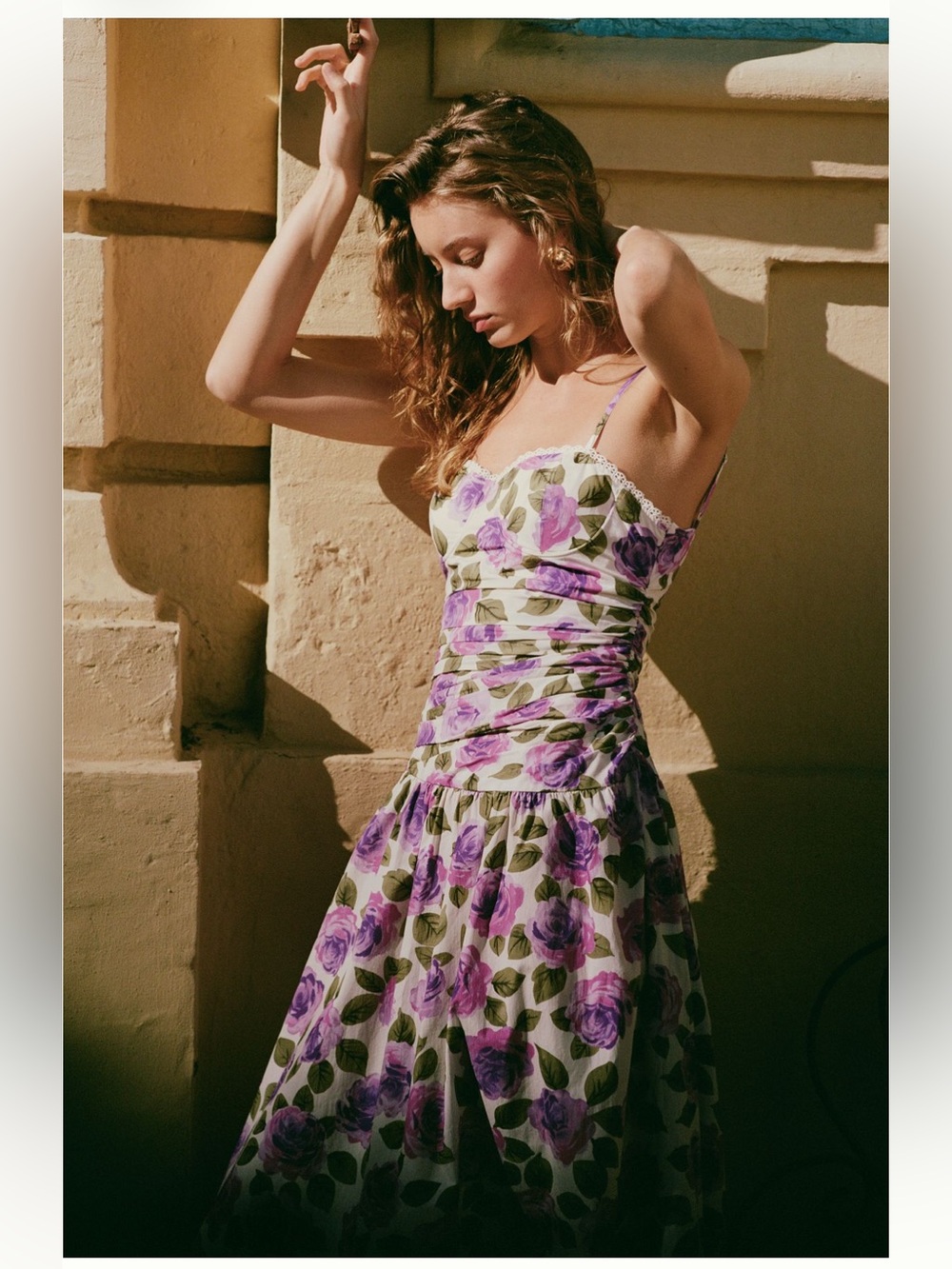 Maeve Cotton Printed Midi Dress